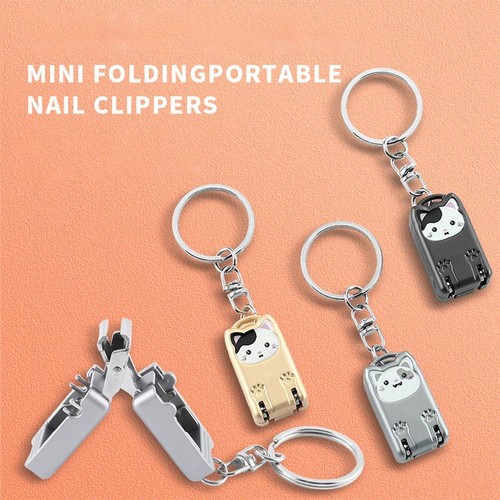Cat Flip Nail Clipper Anti-Splash Nail Clipper Keychain Manicure Tools - Picture 5 of 16