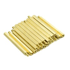 M4 x 60mm  6mm Male Female Thread Brass Hex Standoff Spacer Screws PCB Pilla...