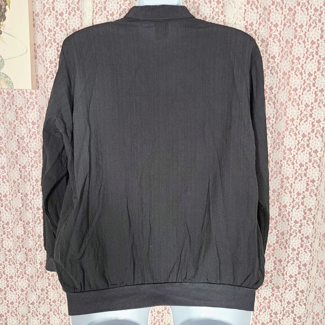 Vintage 80s GW division of Graff black leopard print windbreaker size large View 4