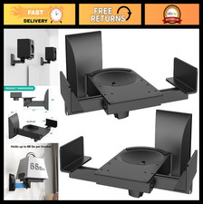 Adjustable Speaker Wall Mounts for Surround Sound, 66 lbs Capacity, 2 Pack, Blac