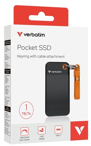 VERBATIM Externe SSD Pocket 2TB schwarz-orange - Bild 2 von 3