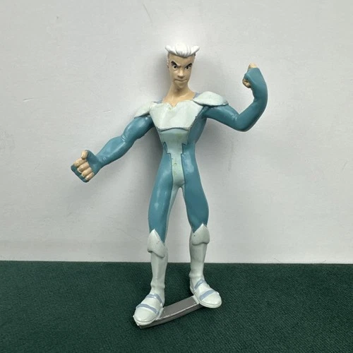 Vintage 2001 Marvel Comics Quicksilver Action Figure X-Men Evolution Blue Toy