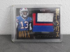 2013-14 Panini Black Football Steve Johnson Jumbo Patch Game Worn 6/25