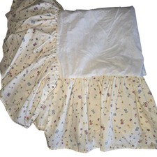 Vintage Classic Winnie The Pooh Crib Skirt Dust Ruffle