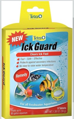 Tetra Ick Guard Tablets - 24 Tablets Total (3 Packs, 8 Tablets Ea) Exp 11/2029