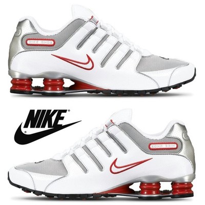 Nike Shox NZ Men's Sneakers Running Athletic Sport Shoes Casual Comfort White