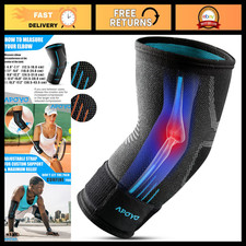 Tennis Elbow Brace for Men Women - Support for Workouts Daily Use Large
