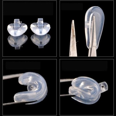 25 Pairs Air Bag Eyeglass Nose Pads Non-Slip Air Chamber Eyeglasses Nose Pads