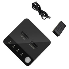 Black Dual Bay M.2 SSD NVMe M.2 Enclosure Offline Clone Duplicator Disk Copy