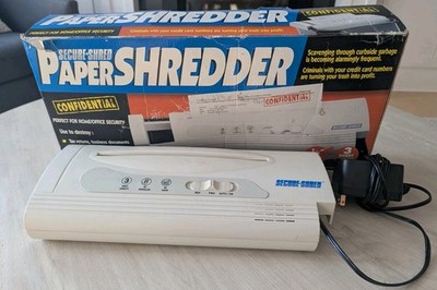 Secure-Shred Personal Paper Shredder 3-Sheet Model WH-9802 Tested w Box