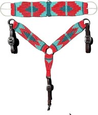 Cheval's Wool Mohair Free Size Breast Collars and Cinch Combo Premium Quality