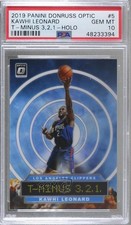 2019 Donruss Optic T-Minus 3 2 1 Holo Prizm Kawhi Leonard #5 PSA 10 GEM MT 4kl