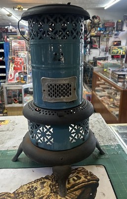 Antique Bright Blue Enamel No. 660 Perfection Oil Heater For Parts