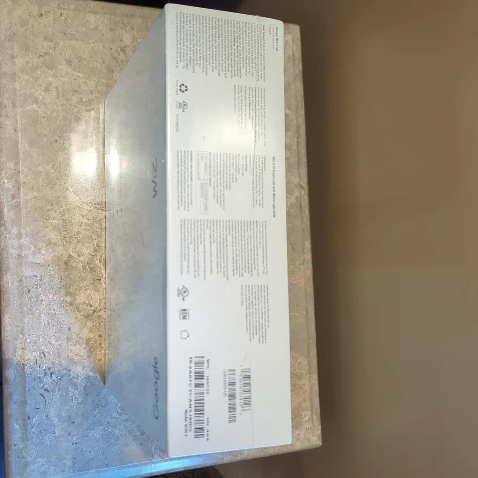 NEW Google Nest Hub 2nd Gen. 7" Smart Display Value Pack W Free Wiz Bulb (WHITE) - Image 3 of 4