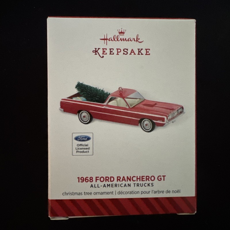 2014 Hallmark Keepsake 20th Trucks Series 1968 Ford Ranchero GT Ornament Diecast