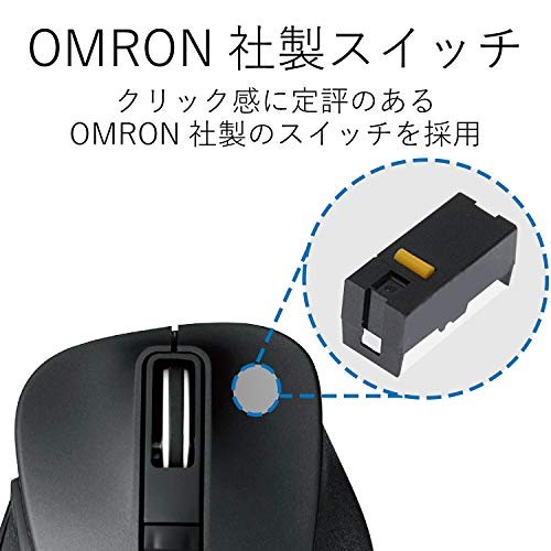 ELECOM Mouse Bluetooth iOS Compatible Large Size 5 Buttons Back/Forward Buttons - Picture 6 of 6