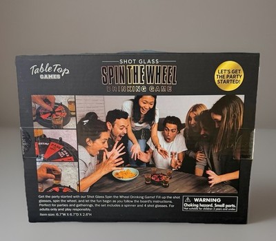 Table Top Games Shot Glass Spin The Wheel Drinking Game 21+.