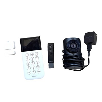 SimpliSafe Security System Parts Lot/Keypad/SimpliCam Camera/Key Fob/Entry Senso