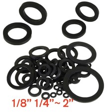 Solid Nitrile NBR Rubber Flat Washer O-Ring Gasket Water Seal BSP 1/8" 1/4"~ 2"