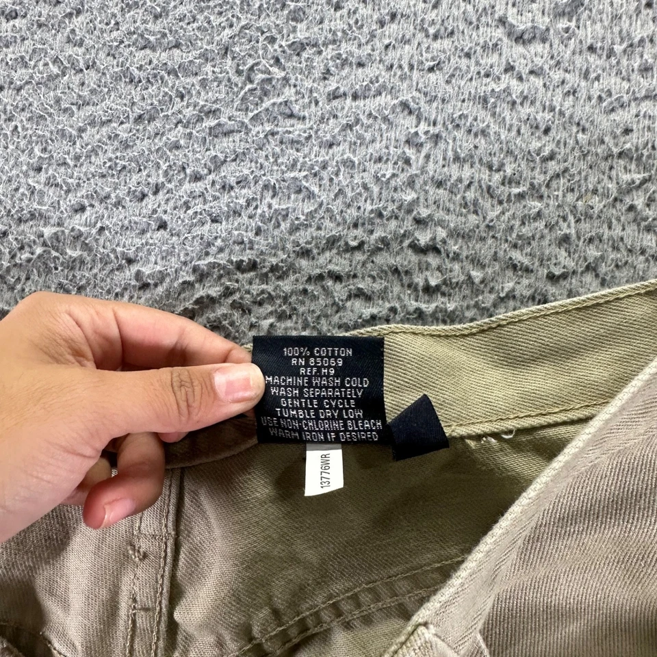 Pantalones de mezclilla deportivos vintage Paco para hombre 38x30 beige algodón holgados relajados Foto 4 de 4