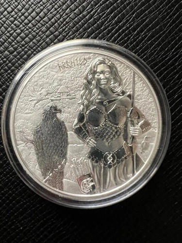 2025 VALKYRIES Arnhild One Ounce .999 Fine Silver W/COA in Capsule with COA