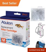 Aqueon Replacement Filter Cartridges Medium - 3 Count Pack for Clean Aquariums