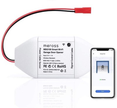 Smarte Garagentoröffner Fernbedienung MSG100, kompatibel mit Alexa, Google und