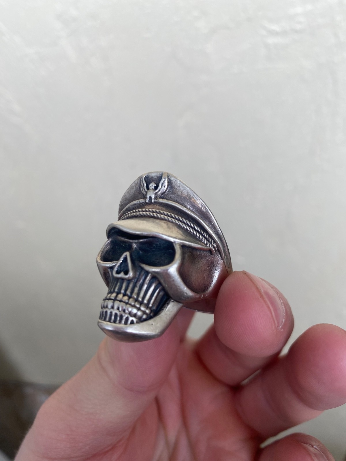 Handmade 925 Sterling Silver Solid Skull General … - image 2