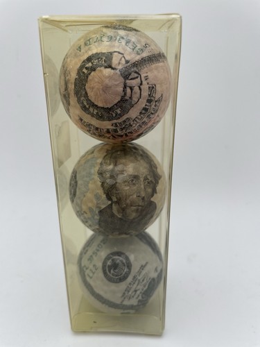 Money Golf Balls Set of 3 $50 $100 bills Dad Bro Gift Fathers Day - Picture 4 of 6