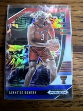 2020-21 Prizm Draft Picks Jahmius Ramsey Red White Blue #25 Rookie RC Texas Tech