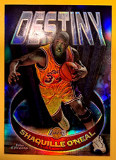 1997-98 Topps Chrome Shaquille O'Neal Destiny Refractor #D15 Lakers SHAQ