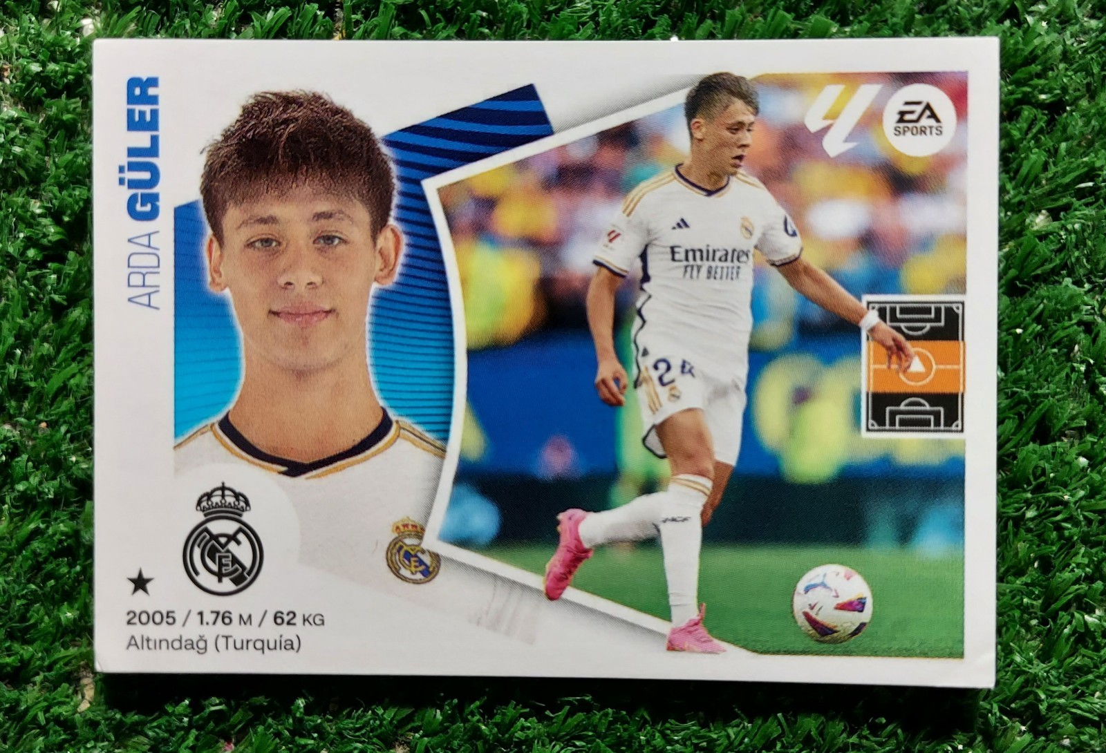 FIGURINA CALCIATORI PANINI LIGA 2024/25 REAL MADRID N°13 GULER 2025 ⚽️