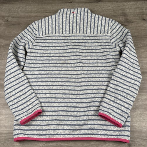 Vineyard Vines Youth Sweater Girls Size XL 1/4 Zip Striped Long Sleeve - Picture 15 of 15