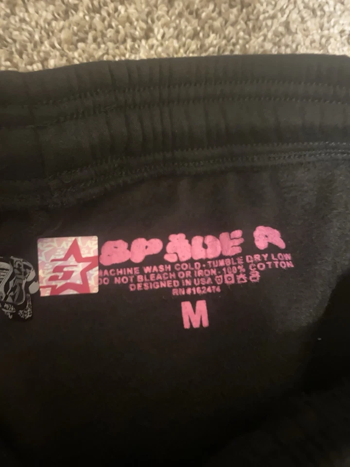 蜘蛛粉色和黑色运动衫 — 第 3/3 张图片