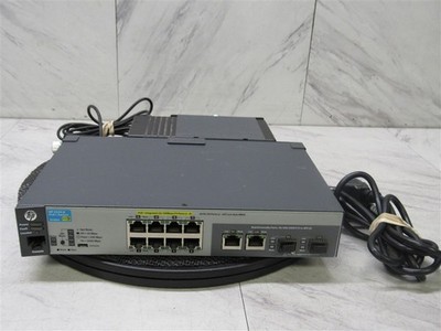 HP HPE 2530-8 POE+ 8 Ports Managed Fast Ethernet Switch J9780A w/ Power Supply!