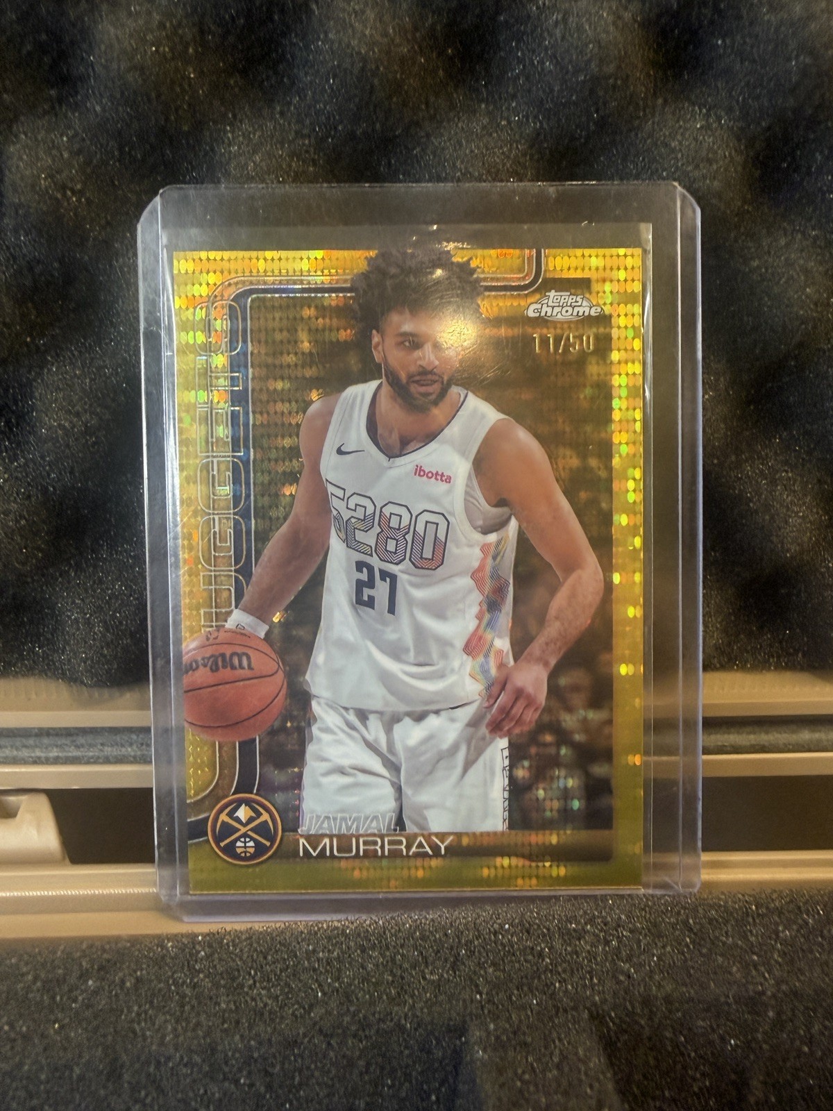 2025-26 Topps Chrome - Jamal Murray #55 Gold Pulsar Refractor /50