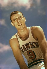 Bob Petit of the St Louis Hawks basketball team Historic Old Photo 2