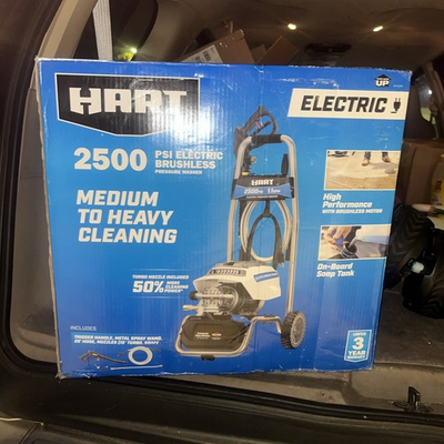 #ad Hart HW142500 2500psi 1.1 GPM Cold Water Electric Pressure Washer Brushless NIB $274.99