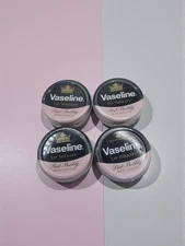 Vaseline Lip Therapy Pink Bubbly Lip Balm Tin, 0.7 Oz each ☆ FOUR PACK☆ 
