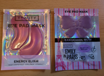 Yeauty Augenpads Emily in Paris Bakuchiol Bow & Augenpads Energy Elixir Set