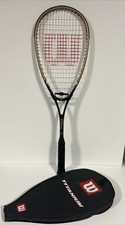 Wilson "TITANIUM TI POWER SERIES" Squash Racket Good Condition With Cover
