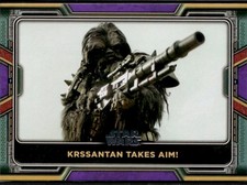 2022 Topps The Book of Boba Fett Krrsantan Takes Aim! #90 Purple