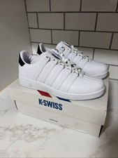 MENS K-Swiss CLASSIC VN WHITE /BLACK Sneaker 07321-101-M , New In Box, Size 7.5
