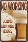 Retro Beer Metal Tin Sign Vintage Funny Bar Wall Decor Plaque 12x8in