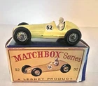 MATCHBOX LESNEY MASERATI 4CL T/1948 - No.  52 A - 1958-1965 - GOOD CAR W/BOX WOW