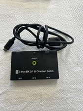 3 Port 8K DisplayPort Switch Splitter 1x3 Bi-Direction DP Switcher  Converter