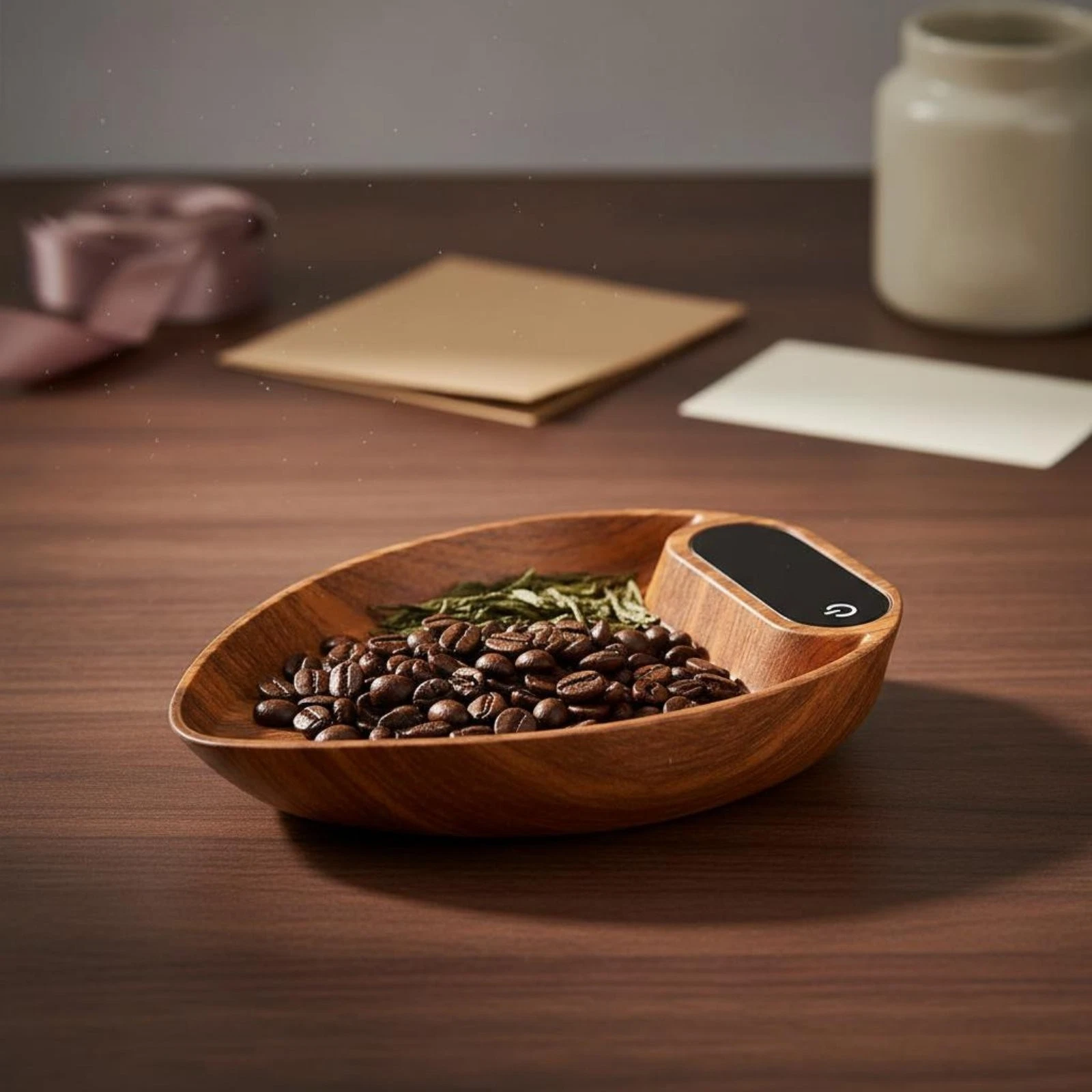 Mini Coffee Scale High Precision 0.1g Coffee Bean Weighing Tray Tap Control