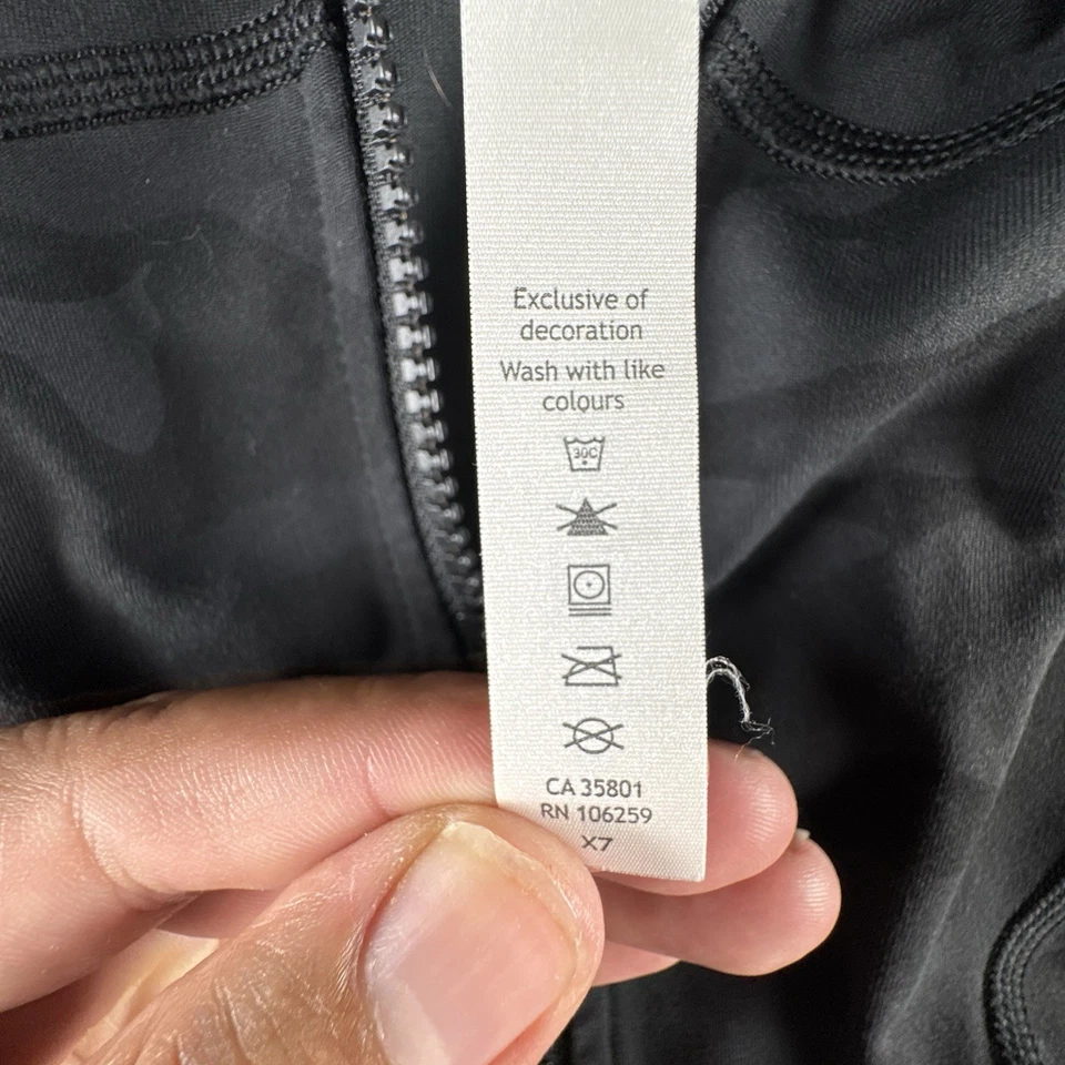 Chaqueta Lululemon Define Mujer 4 Negra Gris Multi Camuflaje Atlética Correr Gimnasio Yoga Foto 4 de 4