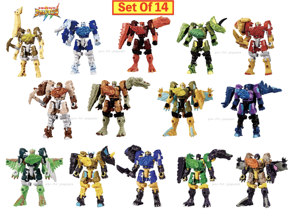 Transformers Wild King Energy Beast Complete Set 14 WKB-01 to -14