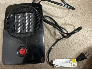 Jamberry Nail Wraps 6" Mini Heater Dryer Working Black Heater w/ Cord